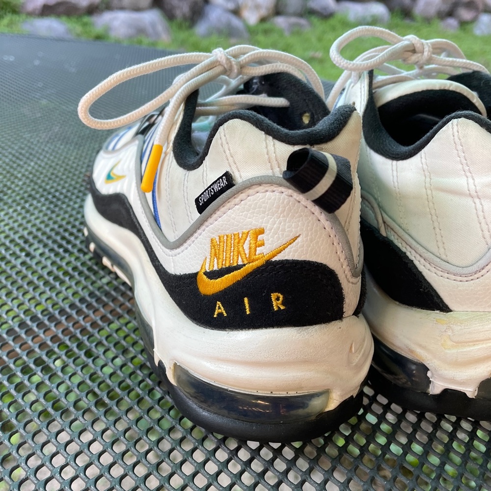 Nike Air Max 98 White Teal Nebula University Gold - Picture 3 of 9